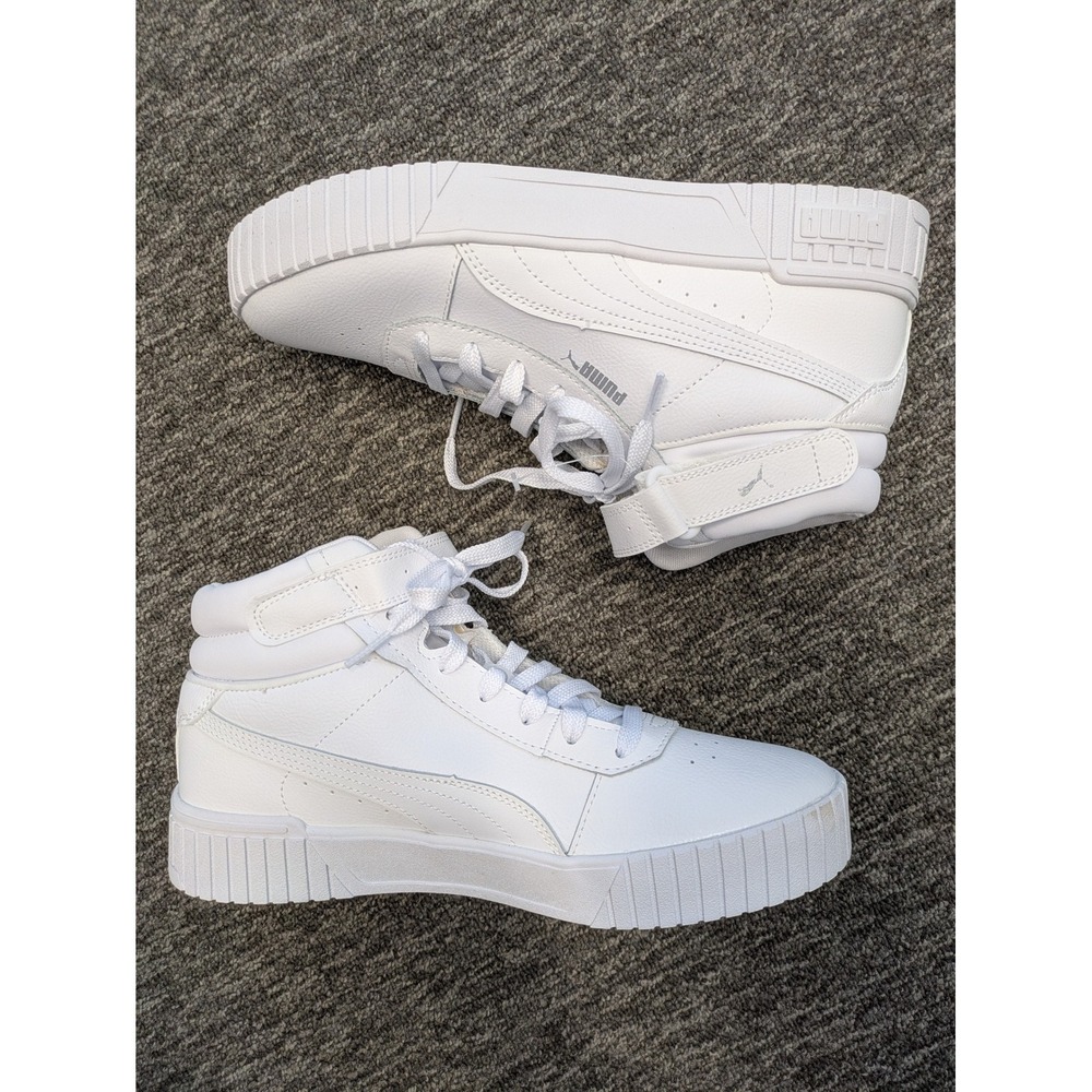 Puma Cali Star Mid Sneakers Women's 10.5 White Platform High Top